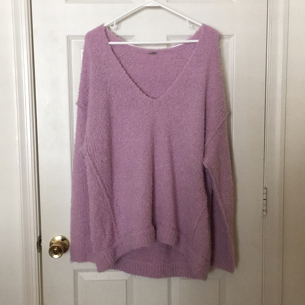 Free People Lofty V neck sweater - Picture 2 of 4